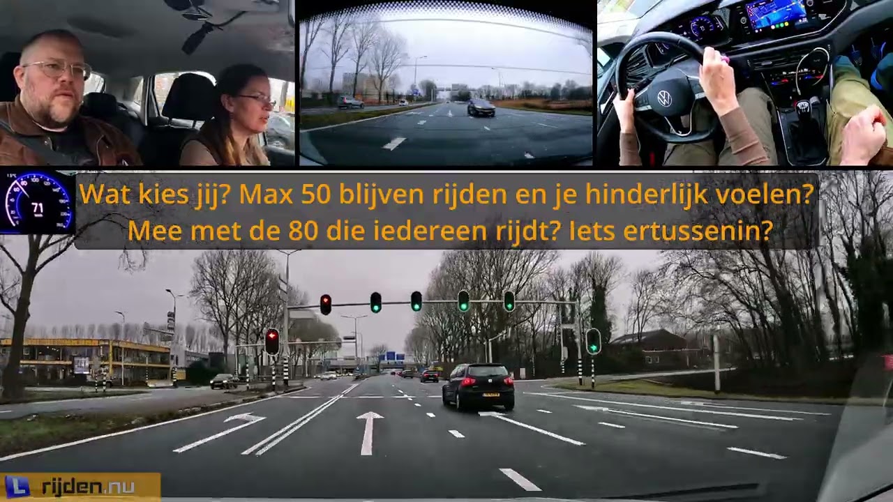 Video-rijles Olga [2/2]. Zaandam, bochten, tempo, vakparkeren, examengesprek, flow op de snelweg.