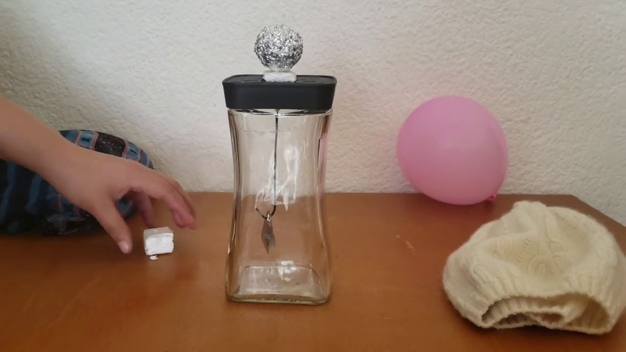 ELECTROSCOPIO CASERO FÁCIL PASO A PASO