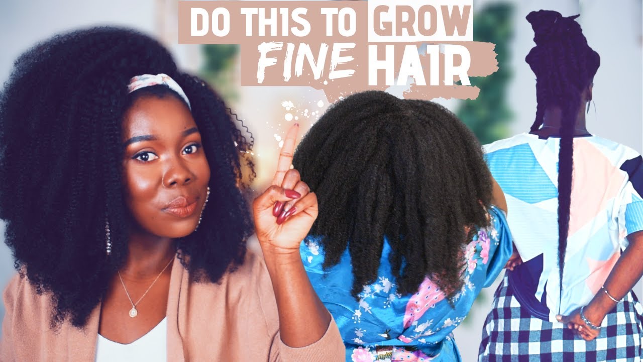 DO THIS TO GROW YOUR FINE NATURAL HAIR LONG AND RETAIN THE LENGTH | Obaa Yaa Jones