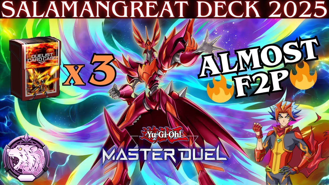 Best Salamangreat Deck 2025🔥 ! Surprisingly Cheap 💎! Ranked Gameplay & Deck Profile [Master Duel]