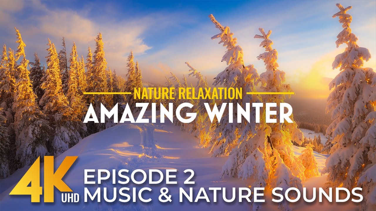 4K Most Striking Snowy Locations from across the Globe | Amazing Winter Sceneries + Calm Music - #2