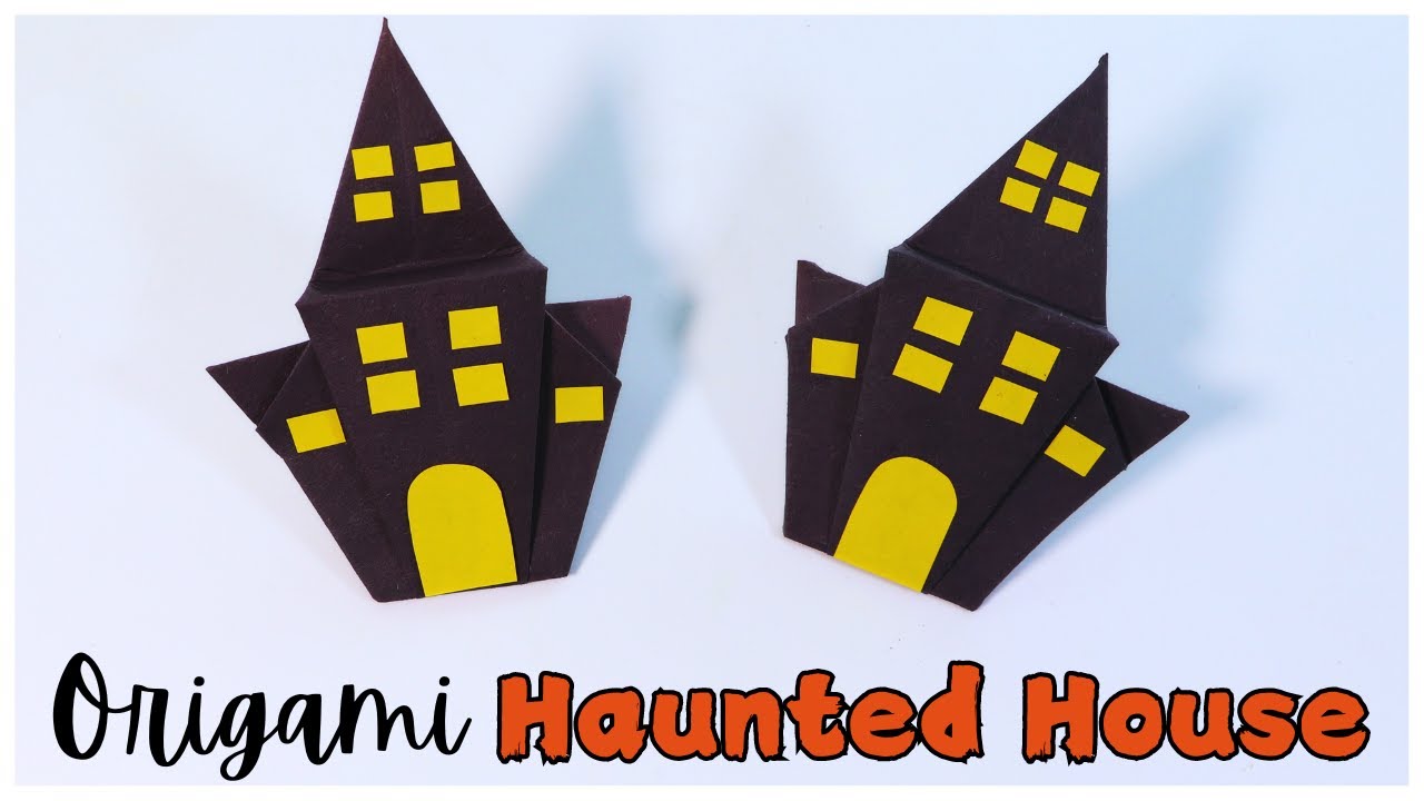 Origami Haunted House Tutorial | Halloween Crafts