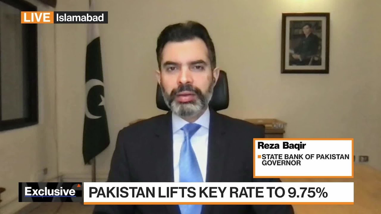 Pakistan Central Bank to Pause After Latest Rate Hike, Governor Says