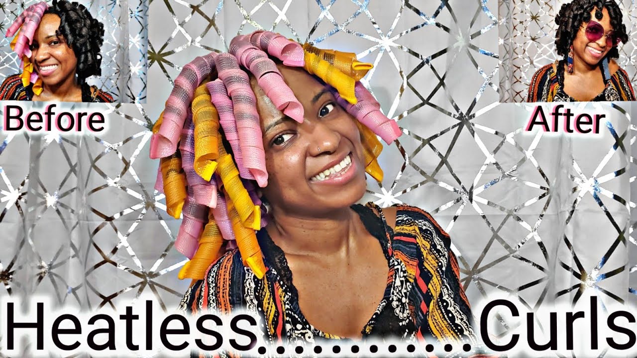 OMGG Easy Heatless Curls❗|How to Install Curlformers Dupe😍|THICK Natural Hair|Type 4