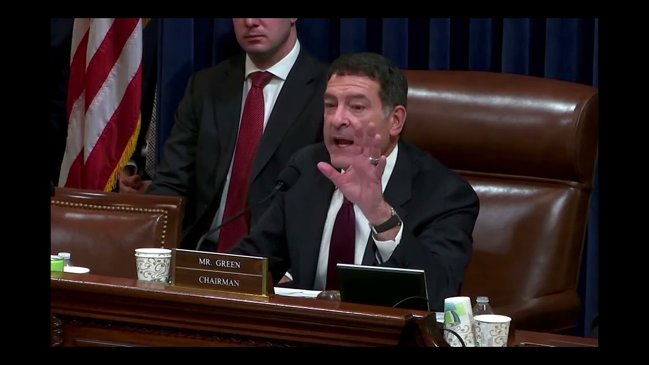 Rep. Green Grills Democrats Over Their Hypocrisy on the Rule of Law During CHS' Hearing