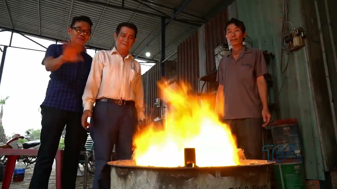 Đã phát triển thiết bị công suất lớn đốt các loại dầu thải