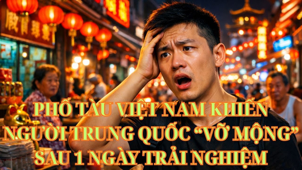 PHỐ TÀU VIỆT NAM KHIẾN NGƯỜI TRUNG QUỐC “VỠ MỘNG” SAU 1 NGÀY TRẢI NGHIỆM
