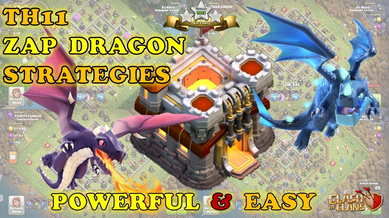 Easiest TH11 - ZAP DRAGON Attack Strategy (2023) !  Zap Dragons is the Best Attack in Clash of Clans
