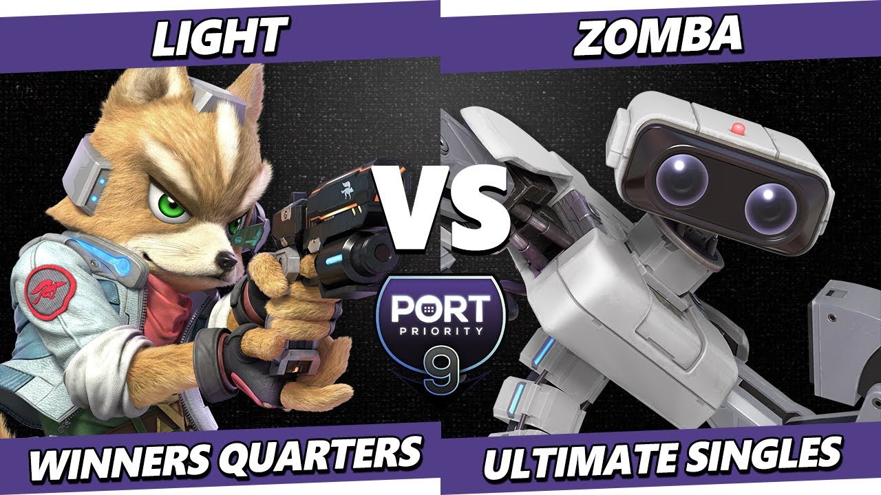 Port Priority 9 - Light (Fox) Vs. Zomba (ROB) Smash Ultimate - SSBU