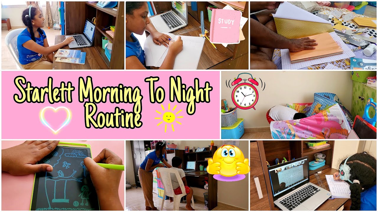 STARLETT Full Day Routine 2022🌞 Morning To Night🌠 Routine | Online/After Class/Home Work/Activity