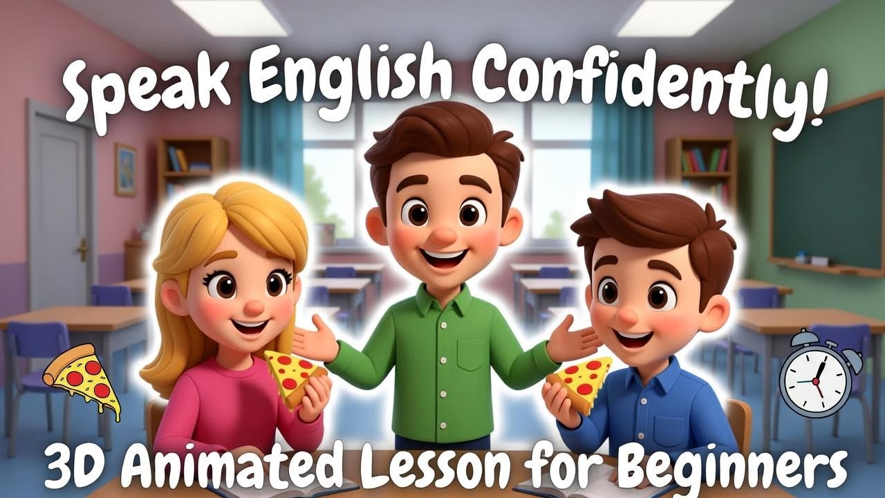 Learn English Fast | 3D Cartoon Listening & Speaking Practice for Beginners