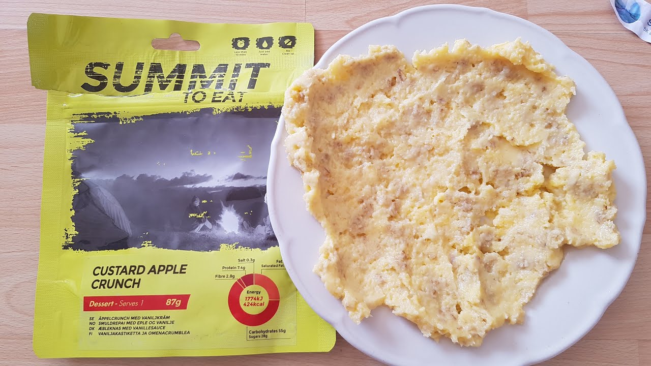 Summit To Eat Freeze Dried Custard Apple Crunch, Custard With Oat Clusters And Diced Apple