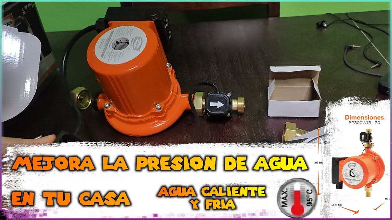 Bomba Presurizadora Evans para agua CALIENTE y FRIA, Modelo BP300W15-120G mejora la presión del agua