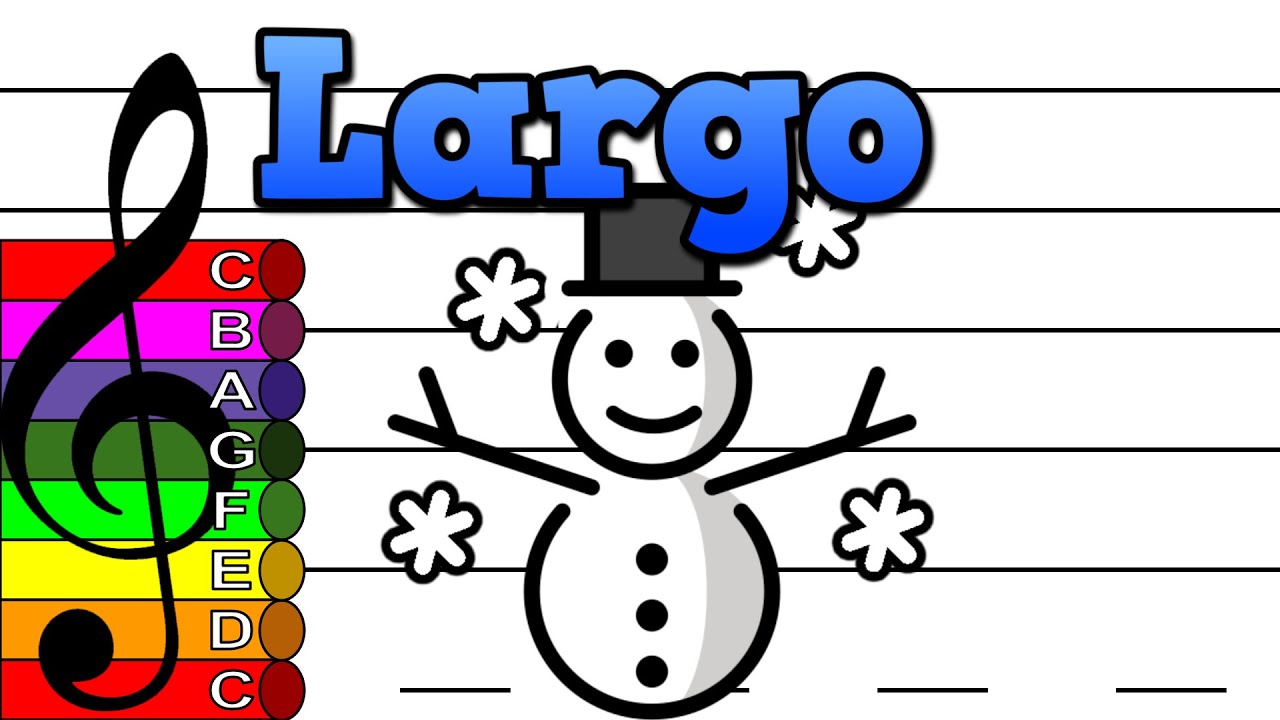 Largo from Winter [Vivaldi] - Treble Clef Boomwhacker Play Along