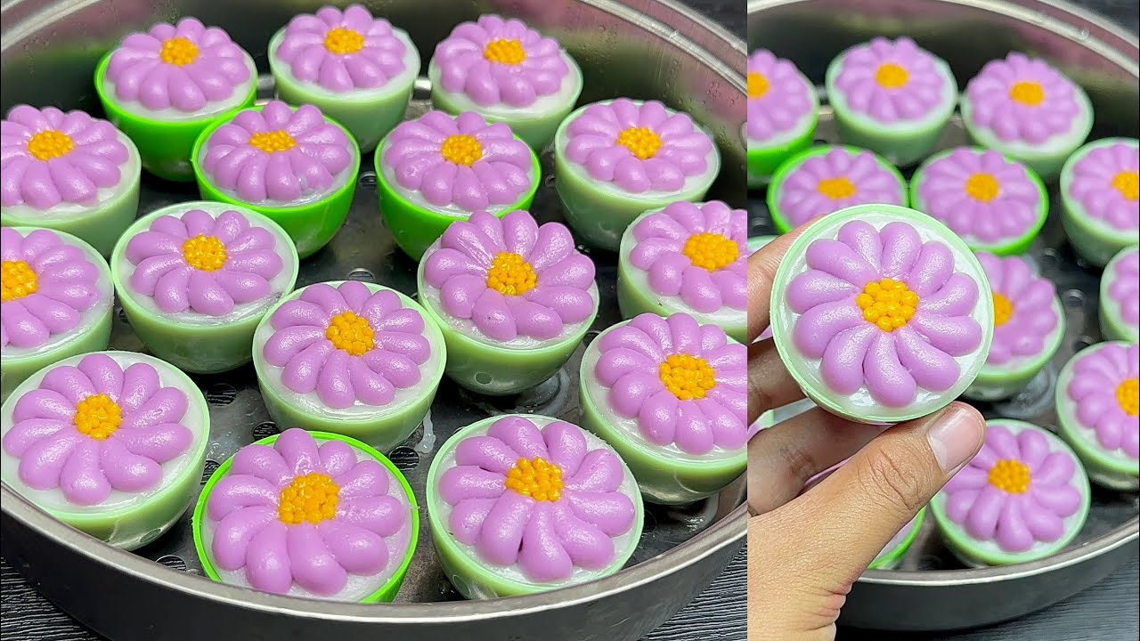 Mengagumkan‼️Semua terpesona setelah melihat kue ini, Resep kue talam ubi ungu kekinian terbaru