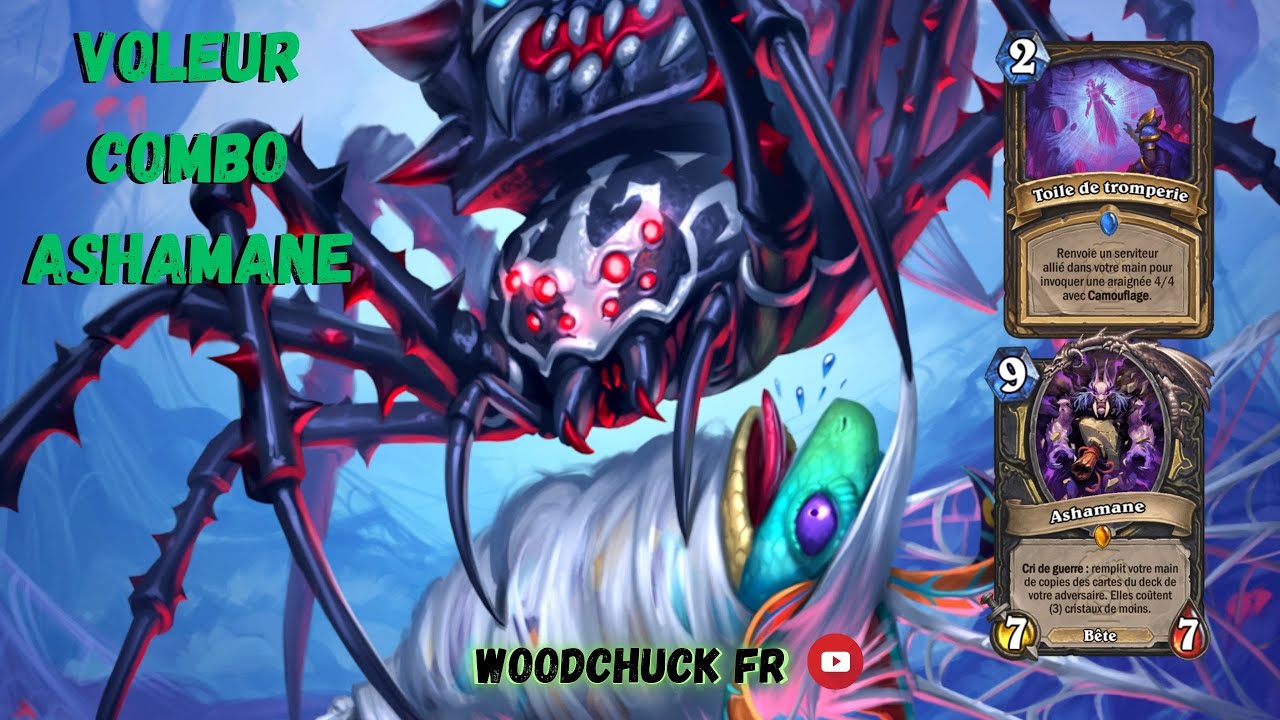 Hearthstone - Voleur Combo Ashamane ( Inégalable )  - Woodchuck