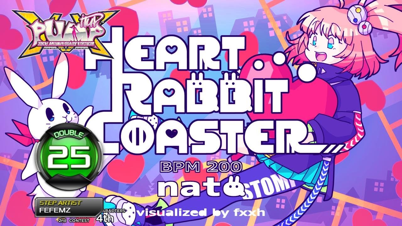 [PUMP IT UP XX] 하트 래빗 코스터 (HEART RABBIT COASTER) D25