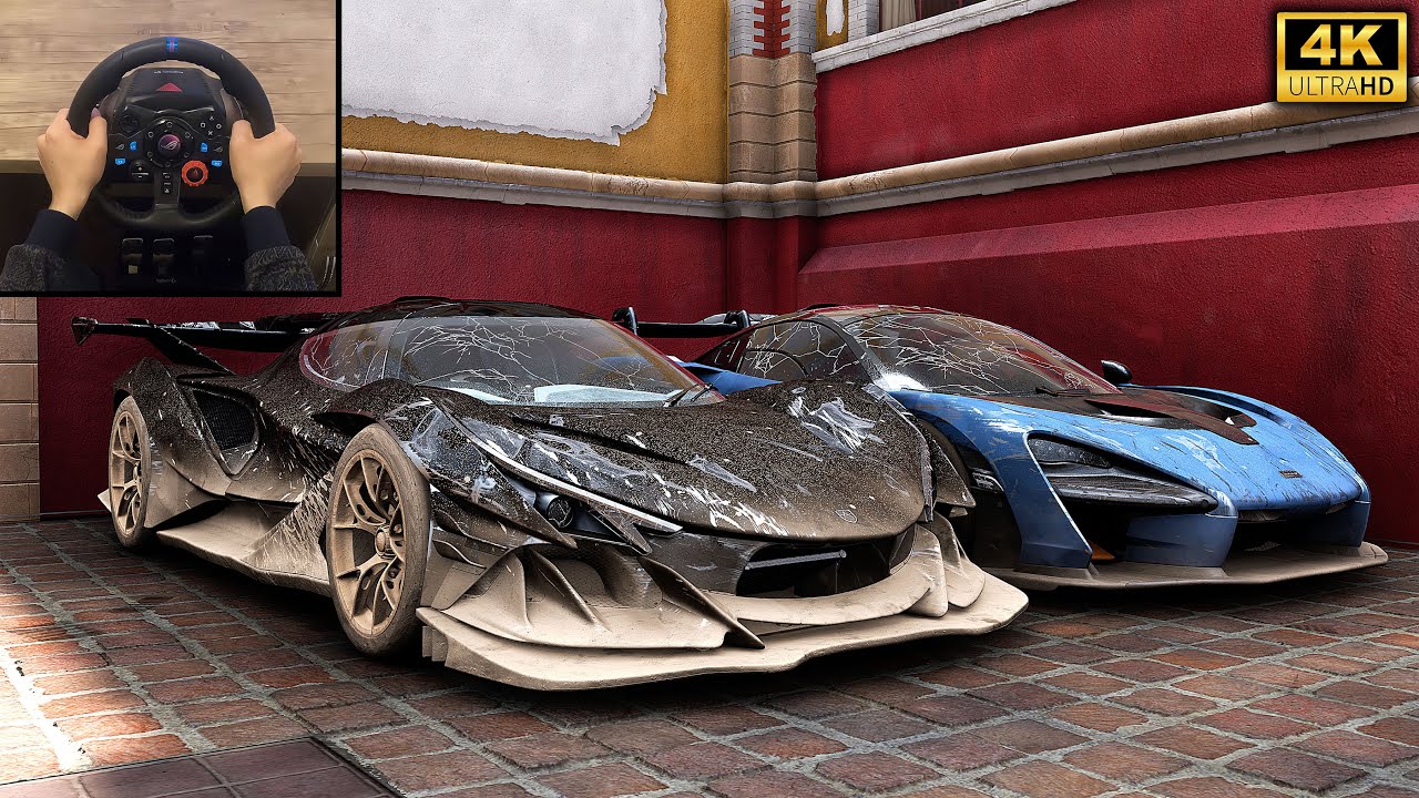 Rebuilding Apollo Intensa Emozione & McLaren Senna | Forza Horizon 5 | Logitech g29 gameplay