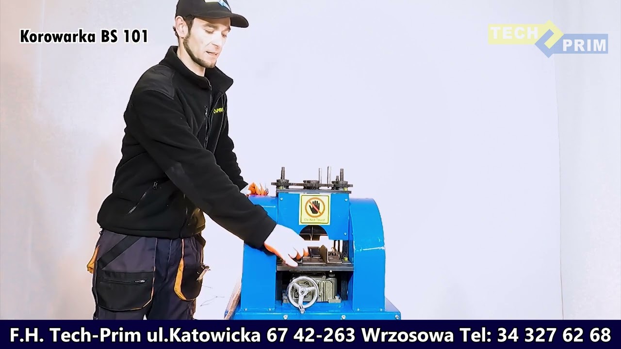 Korowarka elektryczna do kabli 90mm odizolowywacz  BS101/Electric stripper for cables 90mm isolator