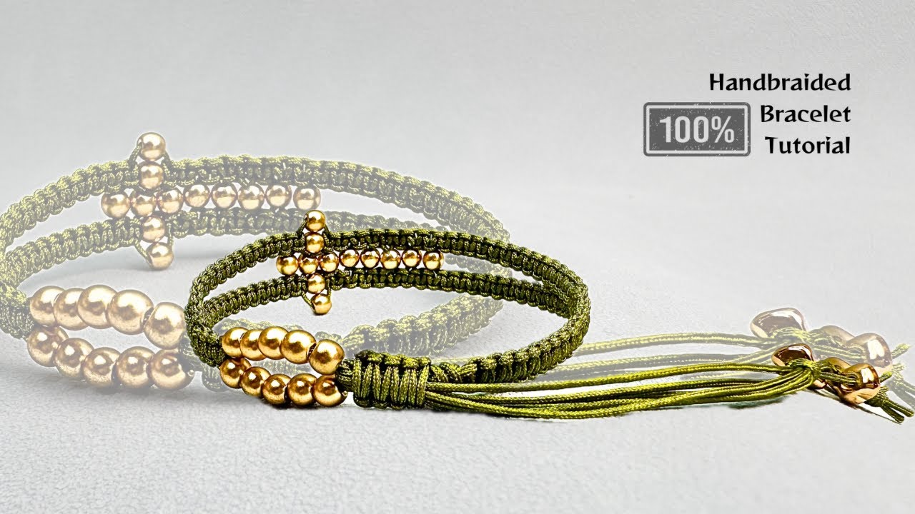 Make A Cord Bracelet🙂Slow & Details Addressed🦖#micromacrame #macramebracelet #macramejewelry