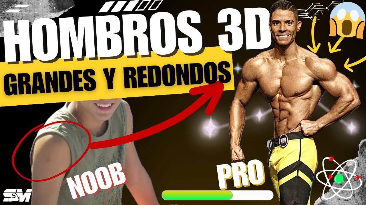 ENTRENAMIENTO de HOMBROS 3D + TOP 3 EJERCICIOS DELTOIDES (Anterior, lateral y posterior)