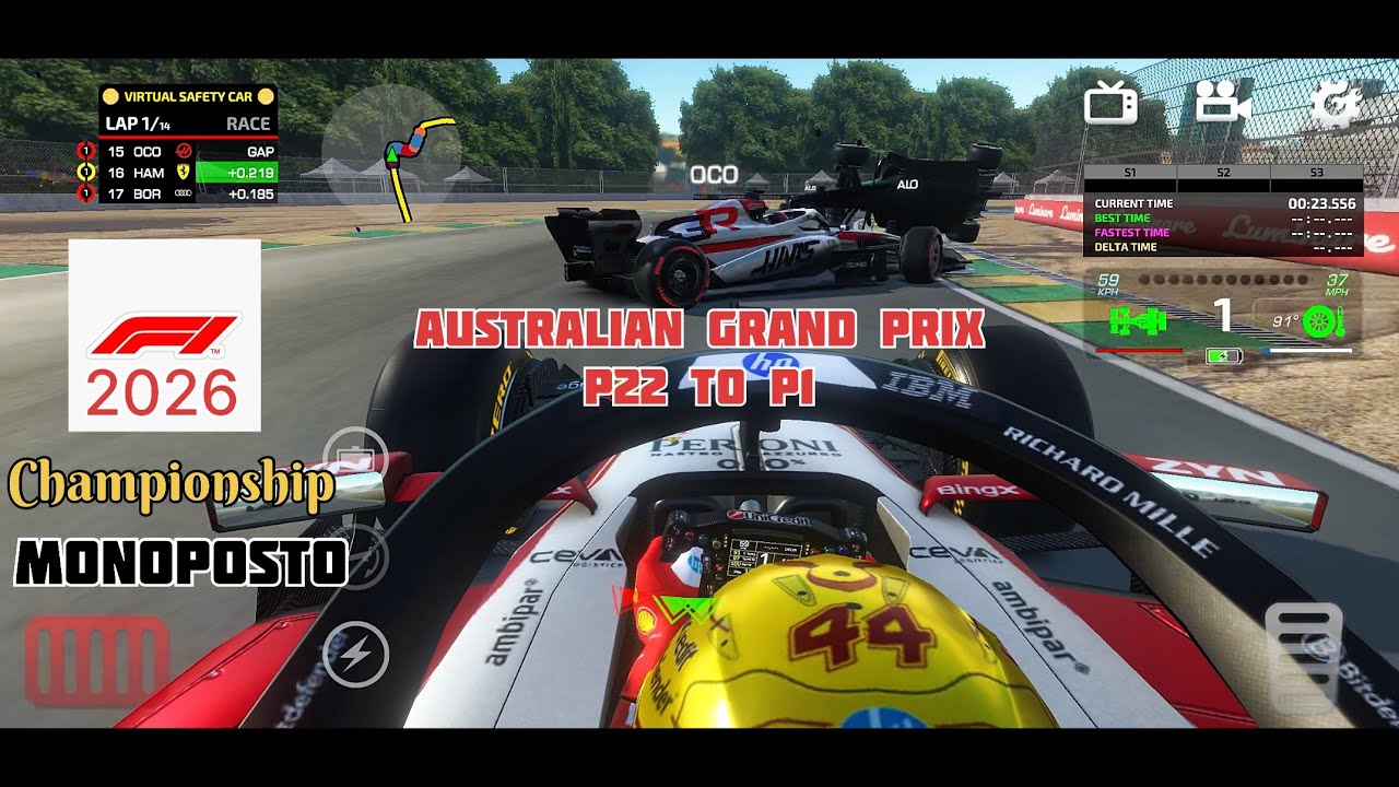 Last to First | F1 2026🏎️| Australian Grand Prix🤩| Career mode | Lewis Hamilton | Monoposto|Gameplay
