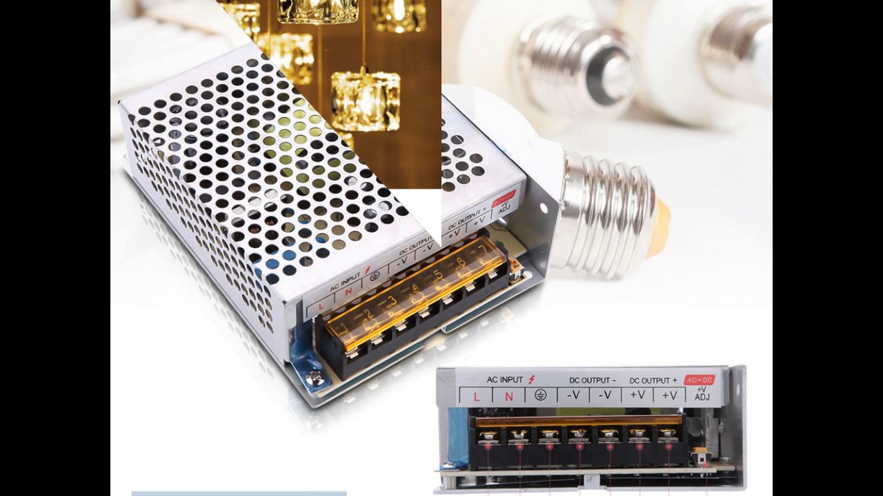 AC 110V/220V to DC 12V 10A 120W Voltage Transformer Switch Power Supply