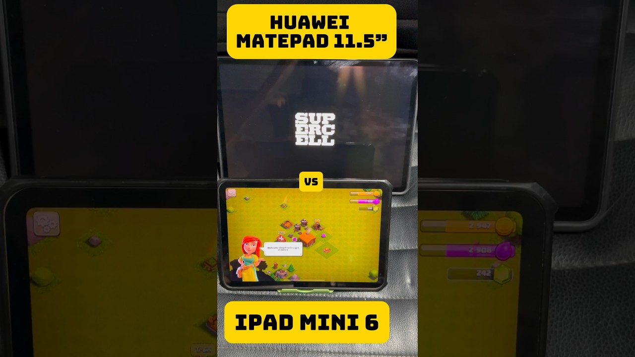 CLASH OF CLANS ON IPAD MINI 6 VS HUAWEI MATEPAD 11.5&rdquo; #ipadmini6 #huaweimatepad #versus