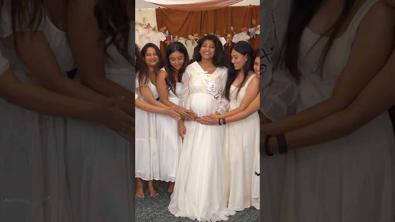 Krithika&rsquo;s Baby Shower 👶✨🌸 #vithikasheru #babyshower #shorts