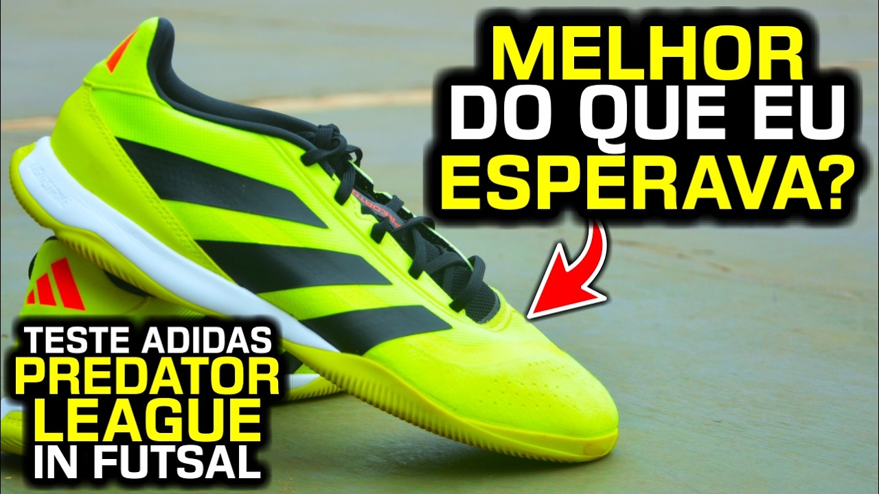 SURPREENDEU em QUADRA? 😳 - Teste chuteira futsal Adidas Predator League IN