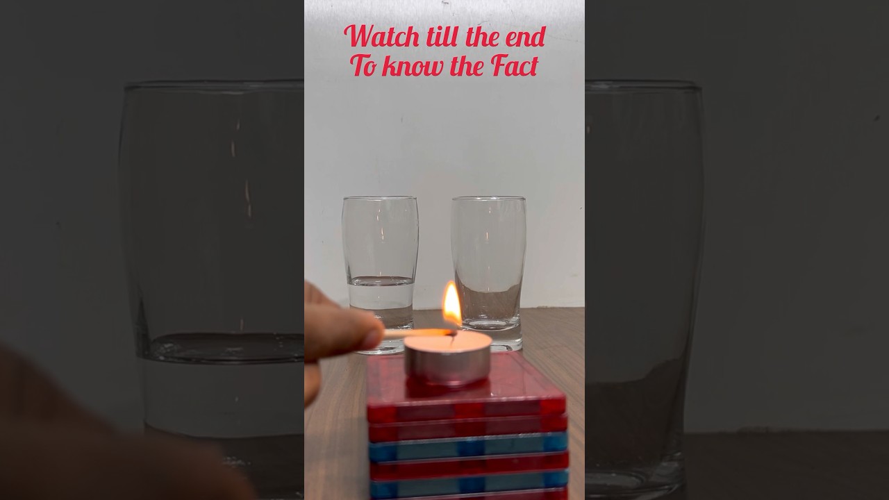 CO2 is Heavier than Air 🔥🧯 #science #experiment #diykids #learningbyplaying #candle