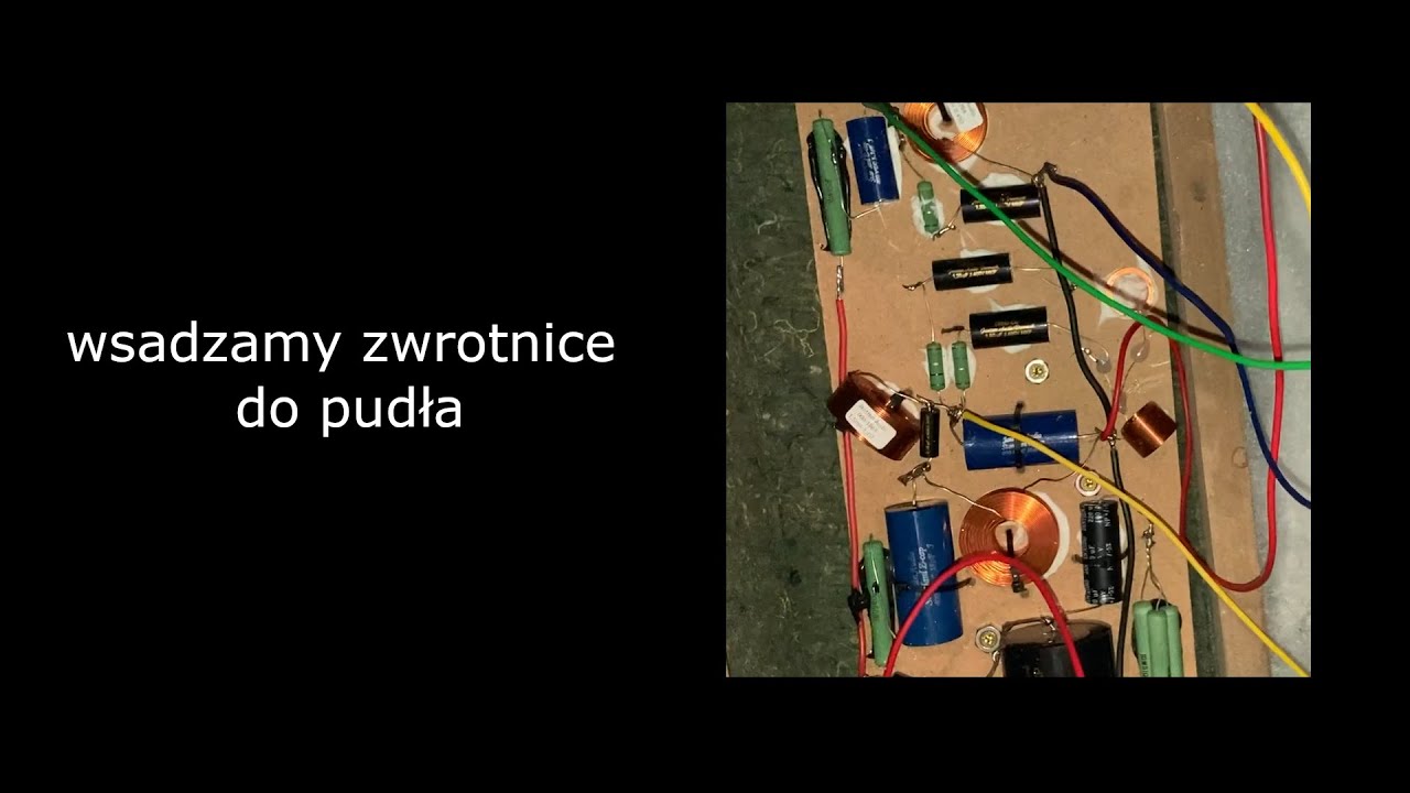 składam i montuje zwrotnicę głośnikową do kolumn
