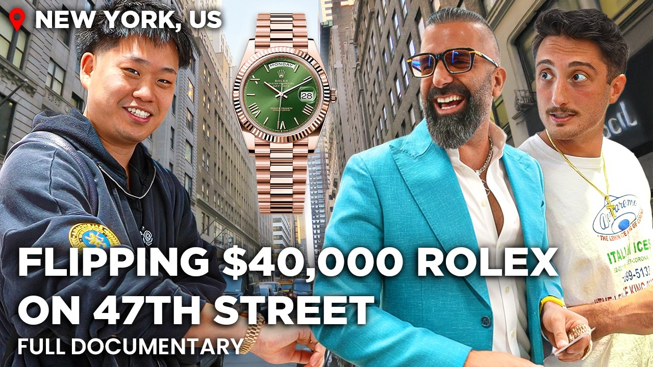 Flipping a $40,000 Rolex in NYC's Diamond District (ft. Vookum & The Watch King)