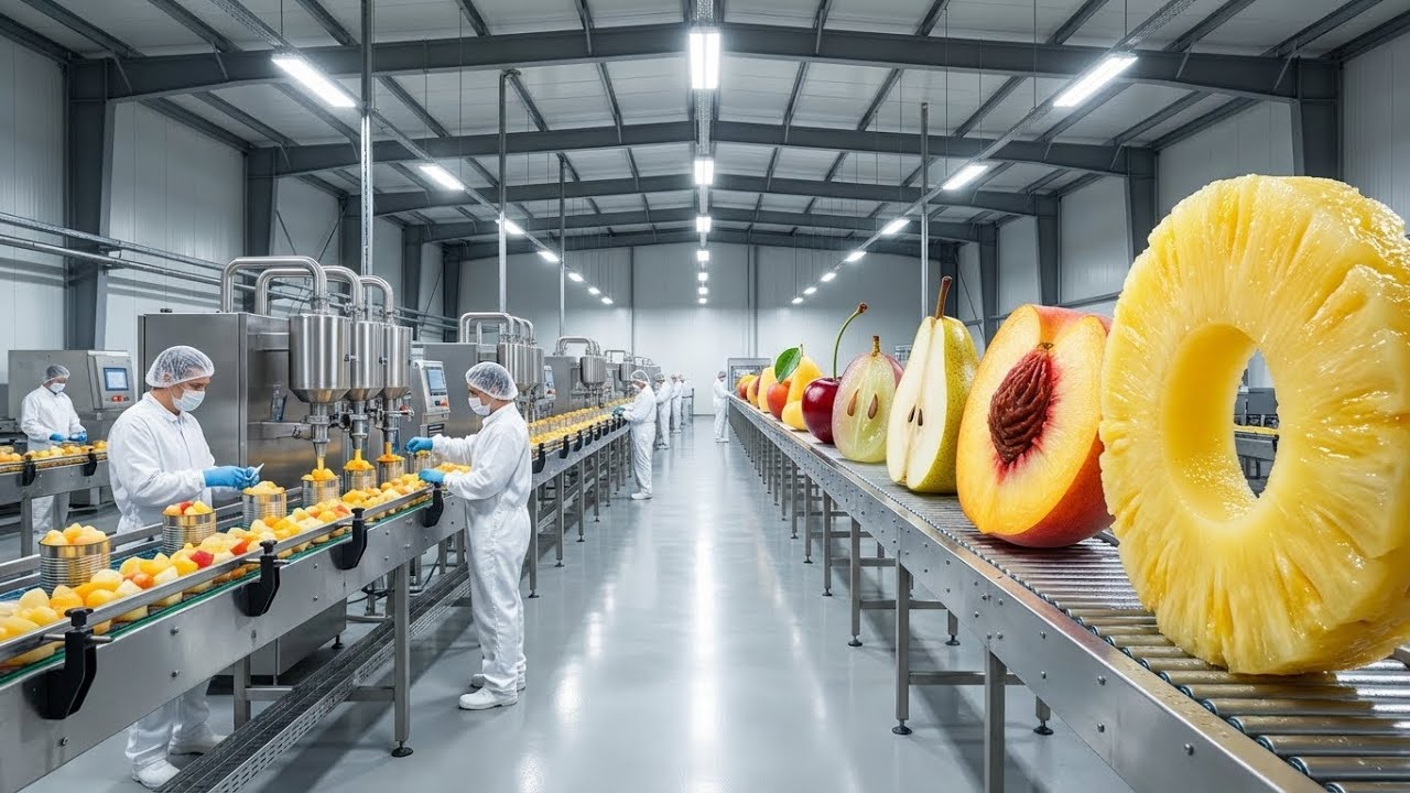 Inside a Modern Fruit Cocktail Plant: From Mixed Fruits to Canned Fruit Mix (Full Process)