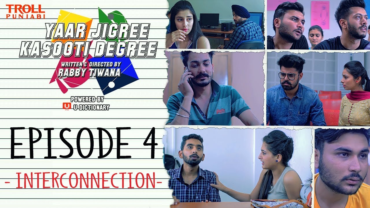 Yaar Jigree Kasooti Degree | Episode 4 - Interconnection | Punjabi Web Series 2018 | Troll Punjabi