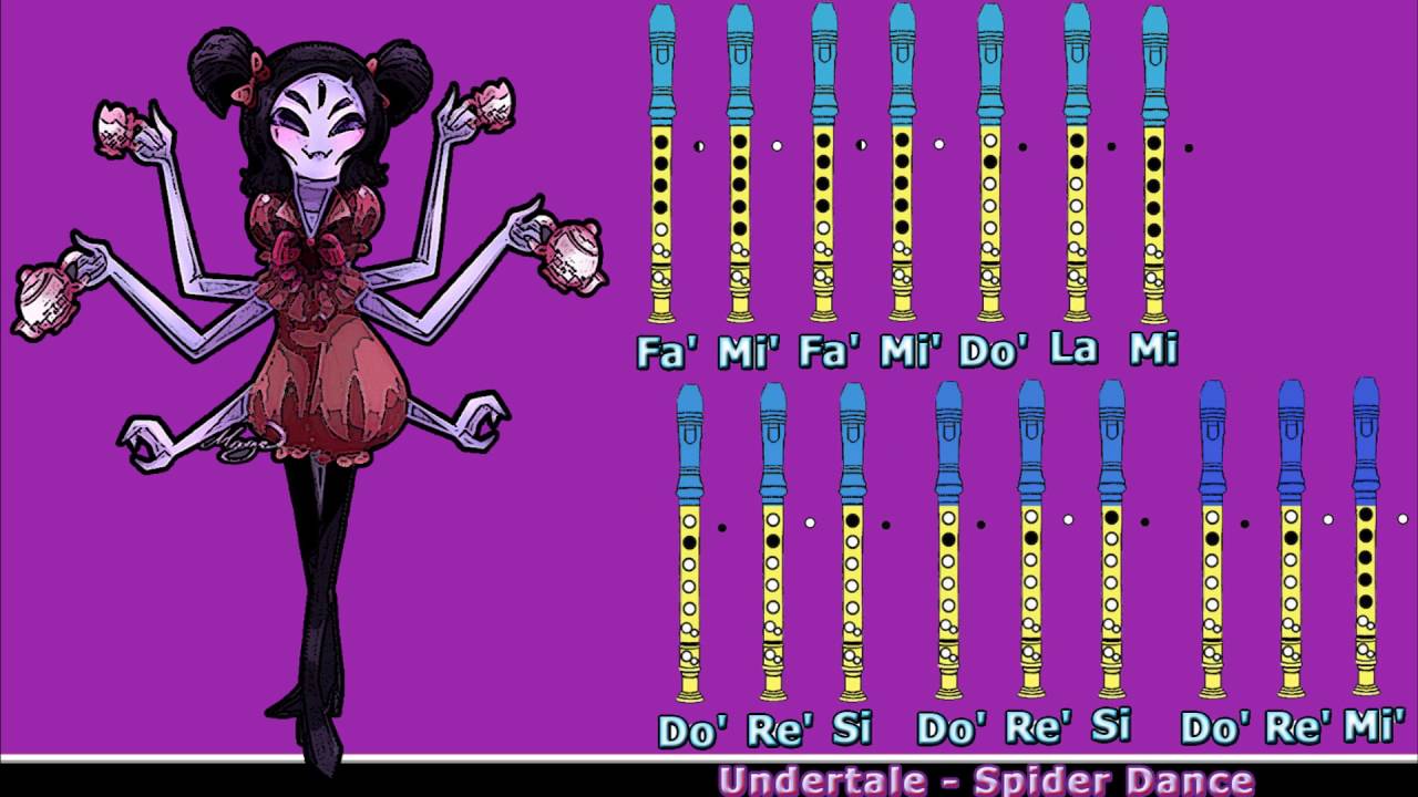 Undertale - Spider Dance en Flauta Dulce con Notas