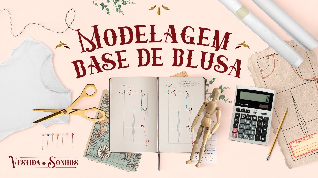 COMO FAZER MOLDE BASE DE BLUSA! 📏 | Modelagem de roupa para Iniciantes  - Look Costureiro