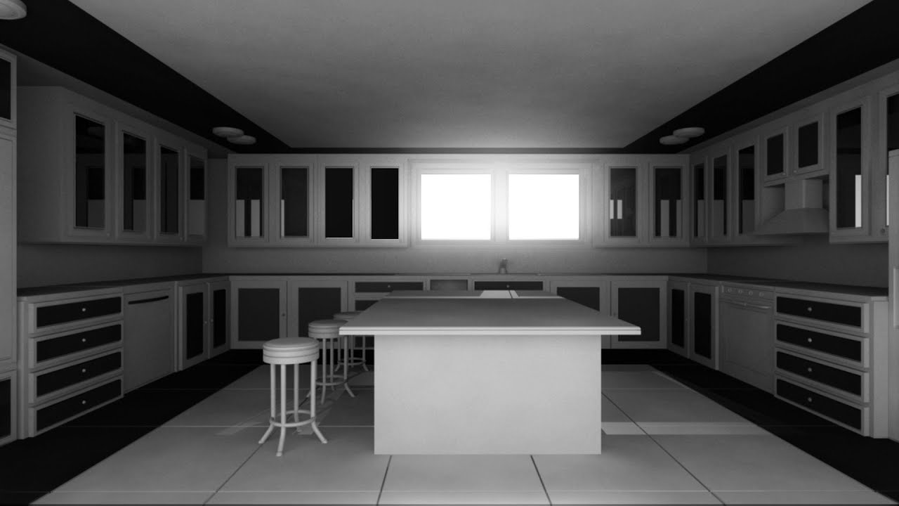 Modeling simple kitchen 3ds max tutorial part - 1