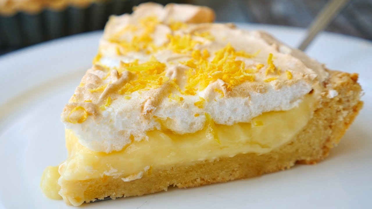 Вкусный песочный Пирог с заварным кремом