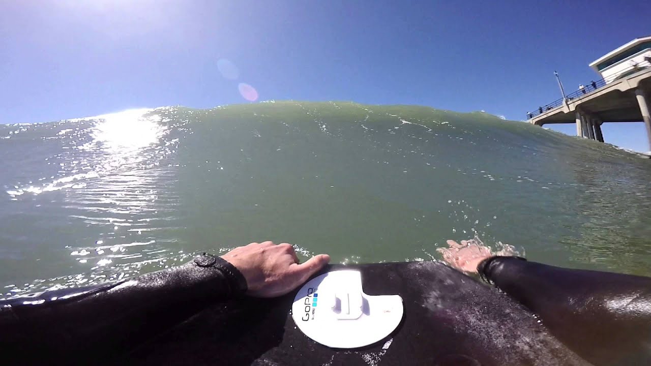 Bodyboarding POV HB Pier Southside | March 8th | 2016