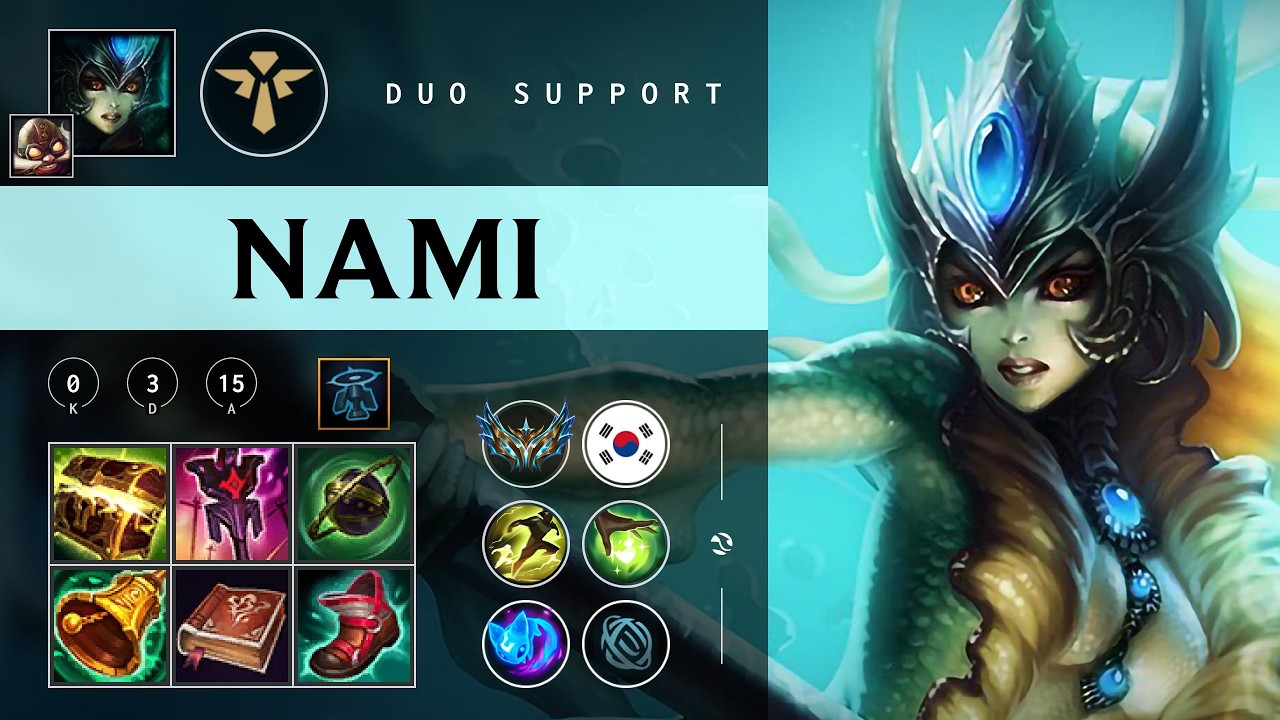 Nami Support vs Karma - KR Challenger Patch 26.07