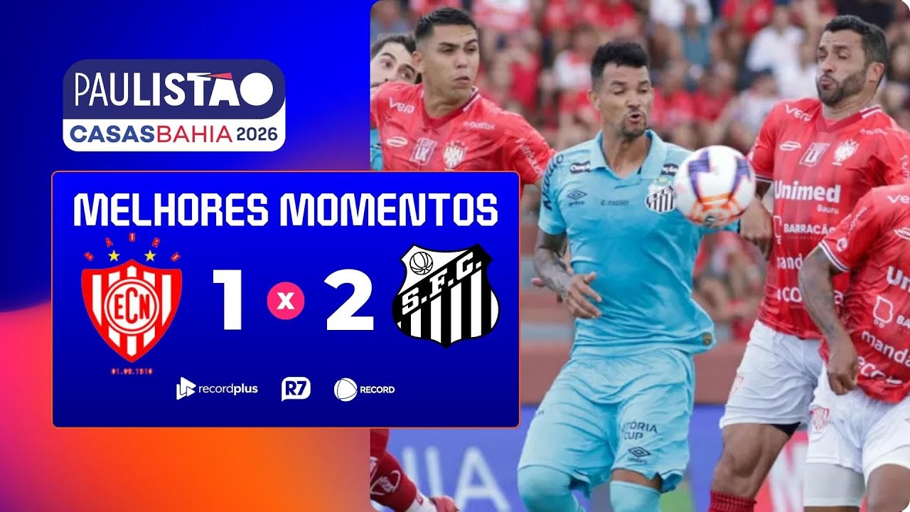É GOL DO RONY! Santos bate o Noroeste fora de casa com gols de Escobar e Rony