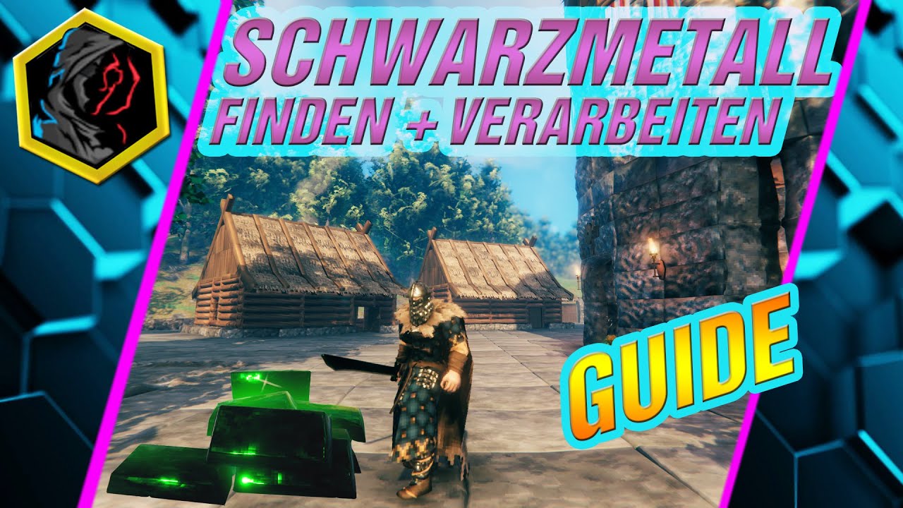 Valheim - Schwarzmetall Schrott finden und zu Schwarzmetall verarbeiten