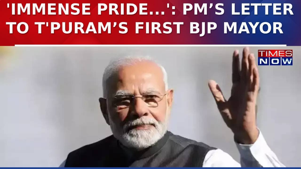 PM Modi Writes To Thiruvananthapuram&rsquo;s First BJP Mayor V V Rajesh, Calls It Historic | Watch