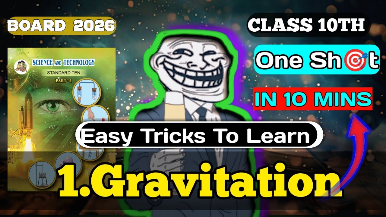 “Gravitation Class 10 | Rapid Revision in 10 Minutes | Maharashtra Board Science Part 1”