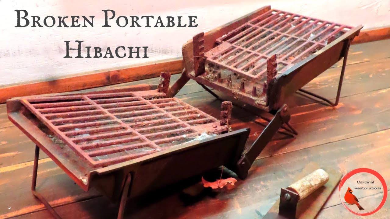 Broken Portable Hibachi BBQ [Better than new restoration]