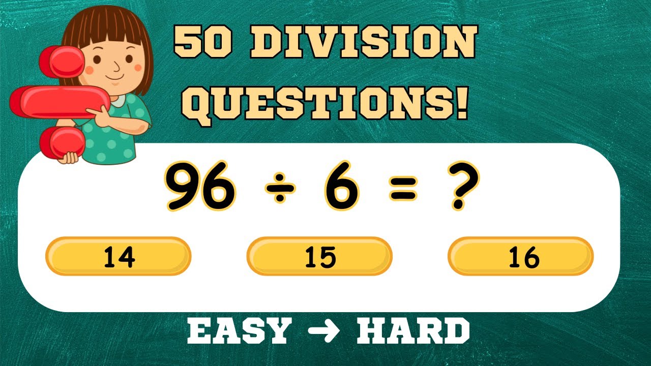 Class 4–5 Division Quiz 🧠 | 50 Easy to Tricky Questions | Mental Math Challenge for Kids #mathsquiz