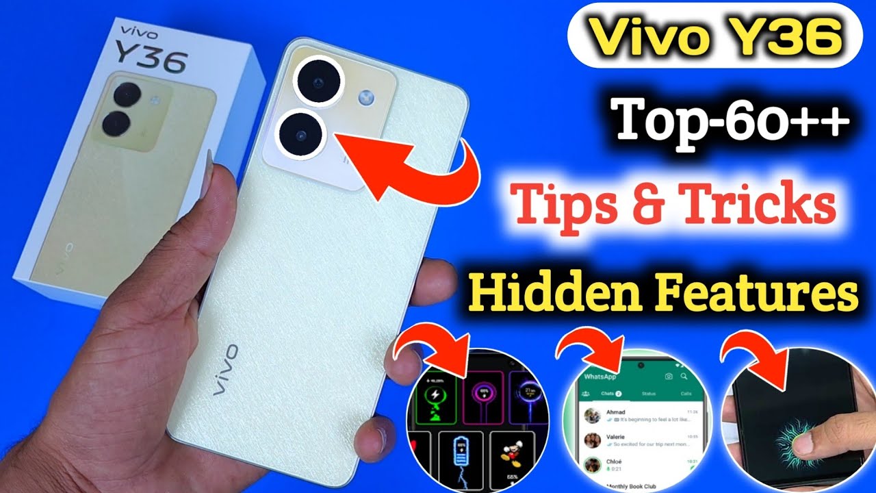 Vivo Y36 Tips And Tricks | Vivo Y36 60+ Hidden Features | Vivo Y36