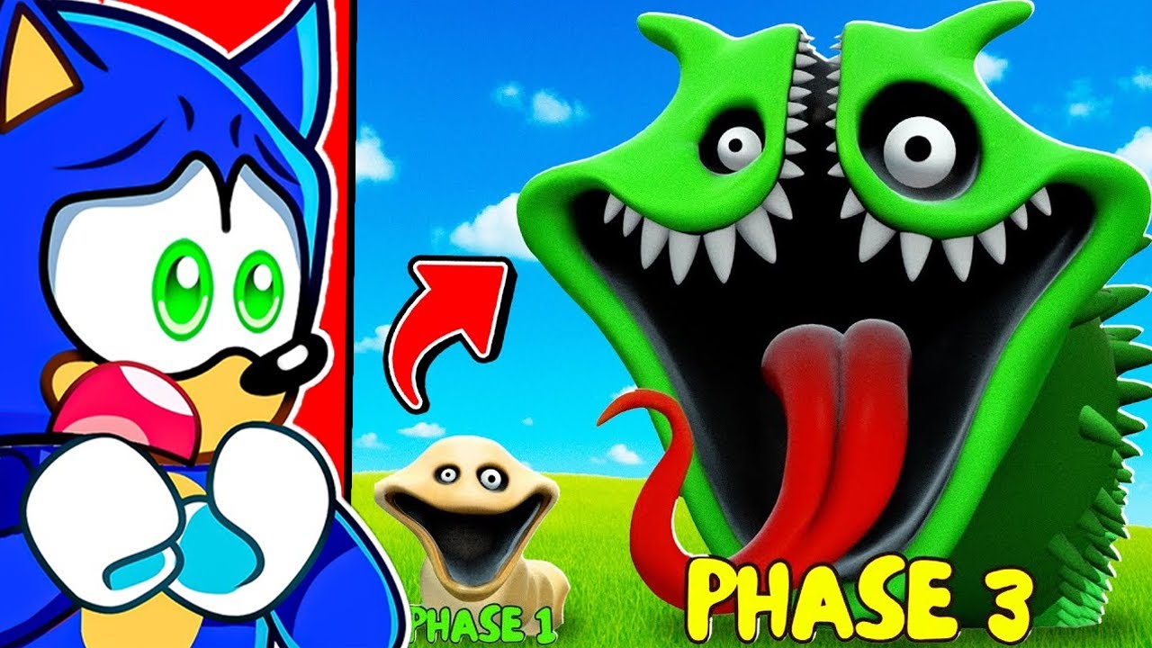 SONIC RÉAGIT à L'ÉVOLUTION de HUNGRY WORM sur Roblox !