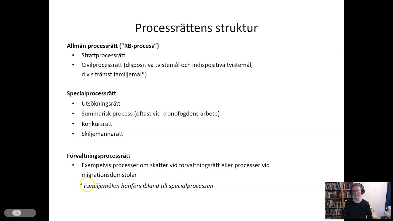 Allmänt om processrätt - Del 1 - Introduktion